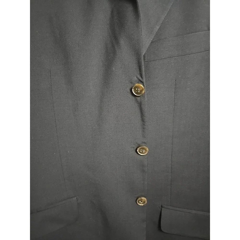 Neiman Marcus Men's‎ Napoli 999 Sport Coat/Jacket/100% Wool, Black 48R LS Italy